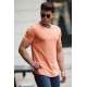 Madmext Soft Pink T-shirt for Men 4486 - Pudra