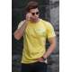 Madmext Men Printed Yellow T-shirt 5270 - Sarı