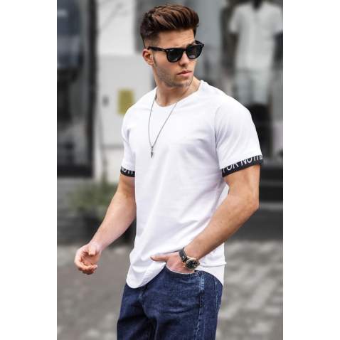 Men Basic White T-Shirt - Beyaz