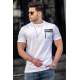 Madmext White Printed T-shirt for Men 4959 - Beyaz