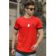 Madmext Orange Rapped T-shirt for Men 4489 - Turuncu