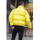 Yellow Shiny Basic Puffer Jacket 5993 - Sarı