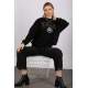 Mad Girls Black Sweatshirt MG1208 - Siyah