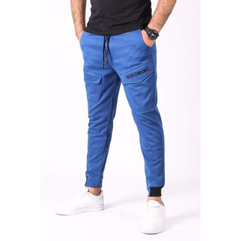 Madmext Blue Pocket Detailed Sweatpants 2936 - Sax mavi