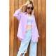 Mad Girls Oversize Lilac Shirt MG1369 - Lila