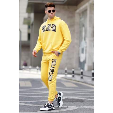 Madmext Men Yellow Tracksuit 5284 - Sarı