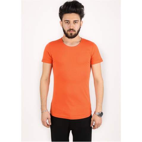 Madmext Orange Basic T-shirt for Men 2297 - Turuncu