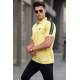 Men Embroided Yellow Polo T-Shirt 5875 - Sarı