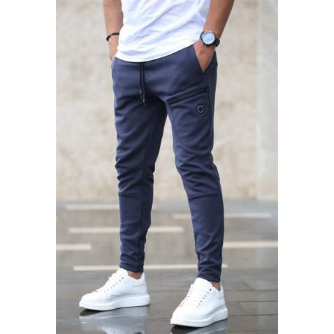 Madmext Men Basic Navy Blue Sweatpants 4207 - Lacivert