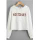 Mad Girls White Hoodie Sweatshirt MG809 - Beyaz