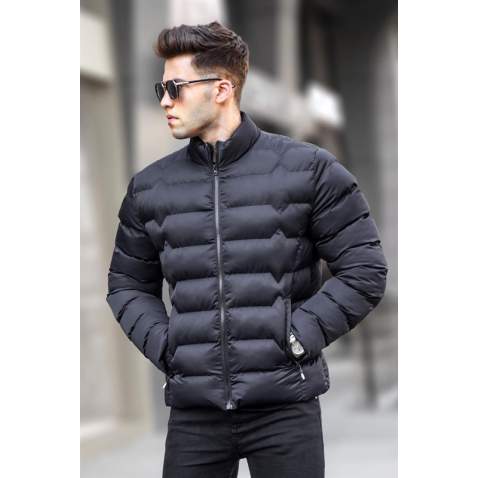 Black Puffer Jacket 5707 - Siyah