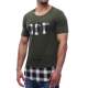 Madmext Printed Khaki T-Shirt 2576 - Haki