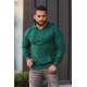 Madmext Green Oversize Hoodie 2876 - Yeşil