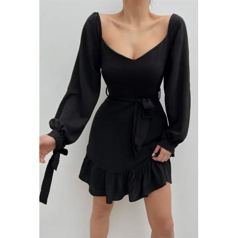 Mad Girls Black Dress MG1437 - Siyah