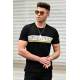 Madmext Black Printed T-shirt for Men 4610 - Siyah