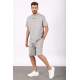 Madmext Men Dye Gray Shorts Set 5382 - Boyalı gri