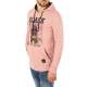 Kapşonlu Baskılı Sweatshirt Pembe 2779 - Pembe