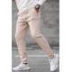 Madmext Men Plain Beige Sweatpants 5433 - Bej