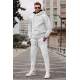 Madmext Stone White Tracksuit For Men 5634 - Beyaz