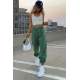 Mad Girls Oversize Green Sweatpants MG290 - Yeşil