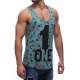 Madmext Green Printed T-shirt for Men 2626 - Mint yeşili