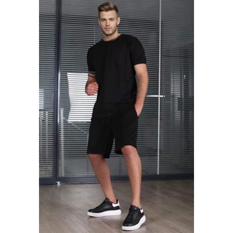 Madmext Men Black Shorts Set 5213 - Siyah