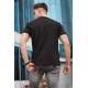 Men Basic Black T-Shirt - Siyah