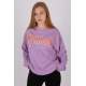 Mad Girls Printed Lilac Sweatshirt MG785 - Lila