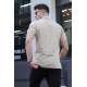 Men Beige Polo T-Shirt - Bej