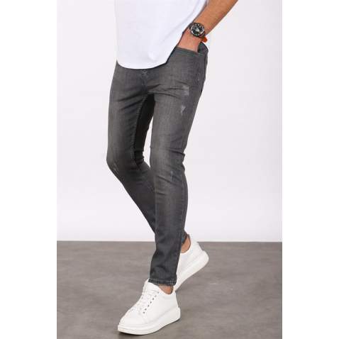 Madmext Dark Grey Slim Fit Jean Mdx9041 - Füme