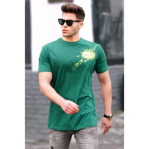 Madmext Men Green T-shirt 5367 - Yeşil