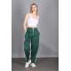 Mad Girls Green Bell Bottom Sweatpants MG1294 - Yeşil