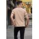 Beige Polo T-Shirt 5888 - Bej