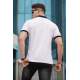 Men Basic White Polo T-Shirt - Beyaz