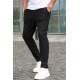 Black Relaxed Fit Jogger Trousers T5480 - Siyah