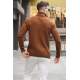 Camel Turtleneck Knitwear Sweater 5763 - Camel