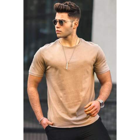 Madmext Men Brown T-shirt 4951 - Kahverengi