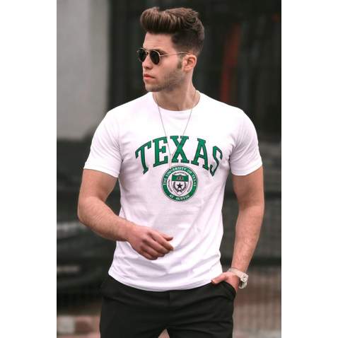 Madmext Men White T-shirt 4997 - Beyaz