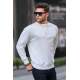 Ecru Basic Sweatshirt 6010 - Ekru