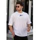 Madmext White Oversize T-shirt for Men 5233 - Beyaz