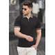 Madmext Men Plain Black Polo T-shirt 5099 - Siyah