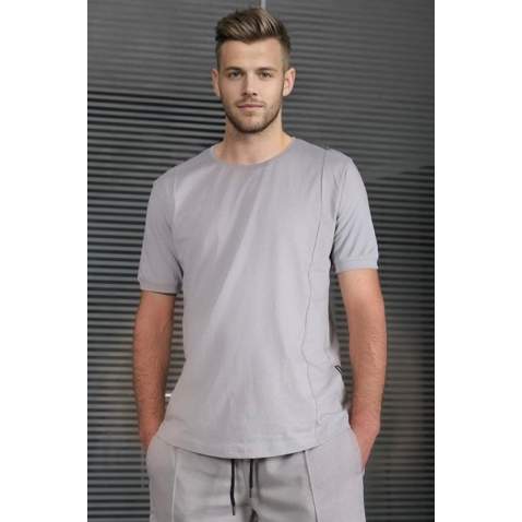 Madmext Men Gray T-shirt 5194 - Gri