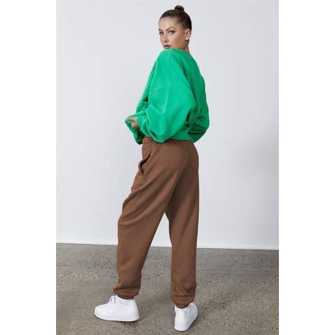 Women Camel Oversize Sweatpants MG1235 - Camel