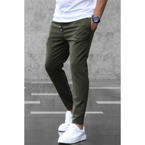 Madmext Men Khaki Jogger Trousers 4242 - Haki