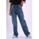 Mad Girls Blue Palazzo Jeans Mg1160 - Mavi