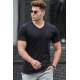 Madmext Men Black T-shirt 5281 - Siyah