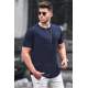 Madmext Men Navy Blue T-shirt 4951 - Lacivert