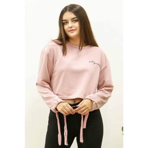 Mad Girls Pink Sweatshirt MG087 - Pembe