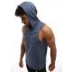 Madmext Men Soft Blue Hoodie T-shirt 2538 - İndigo