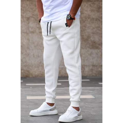 Madmext Men Basic White Sweatpants 4210 - Beyaz